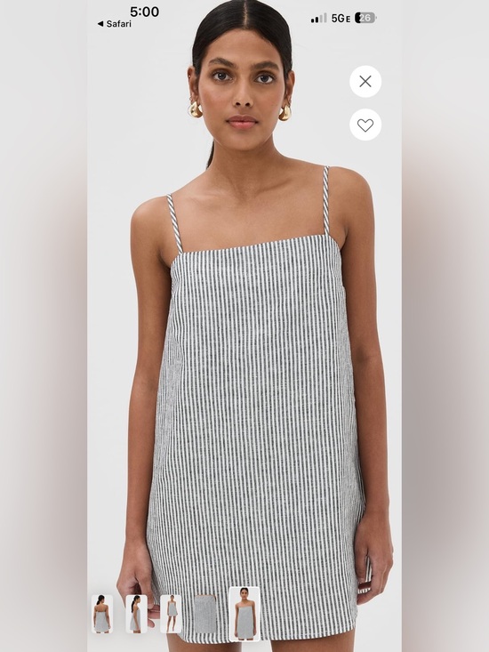 Reformation Dresses & Skirts - Reformation Striped Mini Dress in Black and White